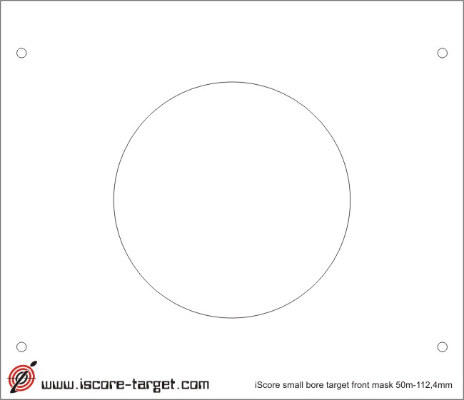 iScore small bore target Front paper 50m (100 pcs)
